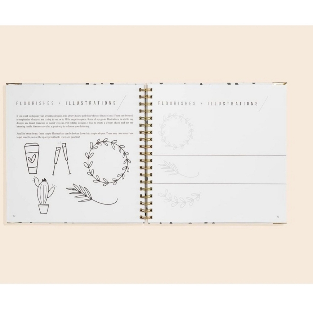 Hand Lettering Beginners Workbook and Calligraphy & Hand Lettering Notepad NEW - Picture 6 of 11